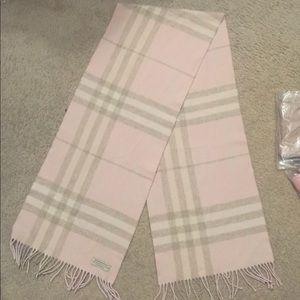 Pink Burberry Scarf